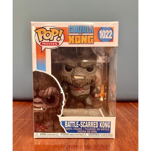 NEW Godzilla VS Kong Battle Scarred Kong Funko Pop! Vinyl Figure #1022 Movie - Picture 1 of 5